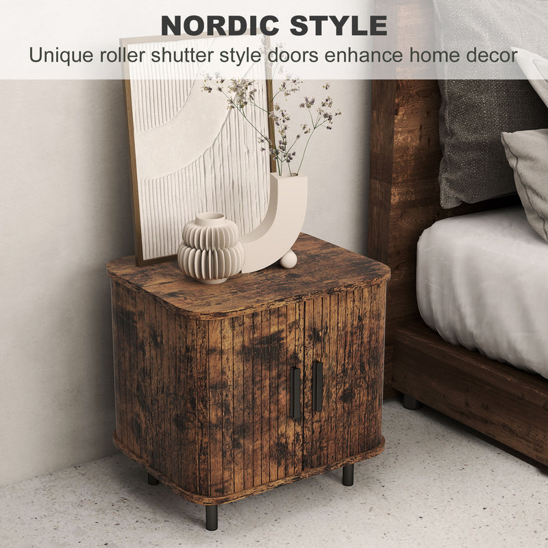 Tambour bedside table – image 4