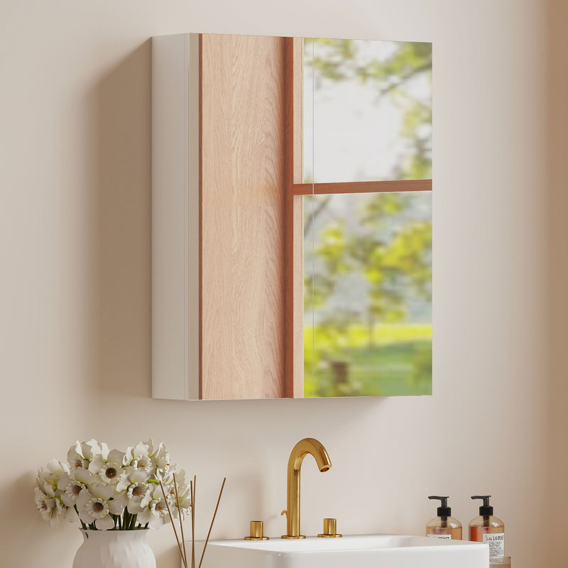 Double door mirrored bathroom cabinet – image 10