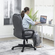 HOMCOM Faux Leather Office Chair - Charcoal Grey – view 7