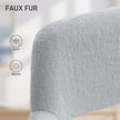 HOMCOM Faux Fur Rabbit Chair - Grey – view 6