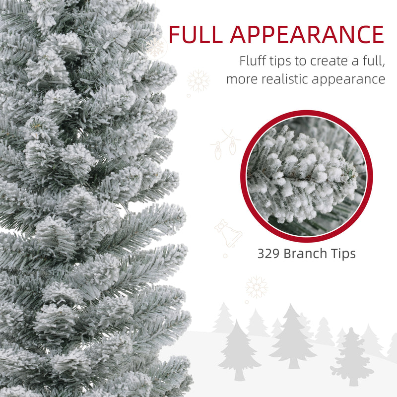 6ft snowy pencil Christmas tree – image 5