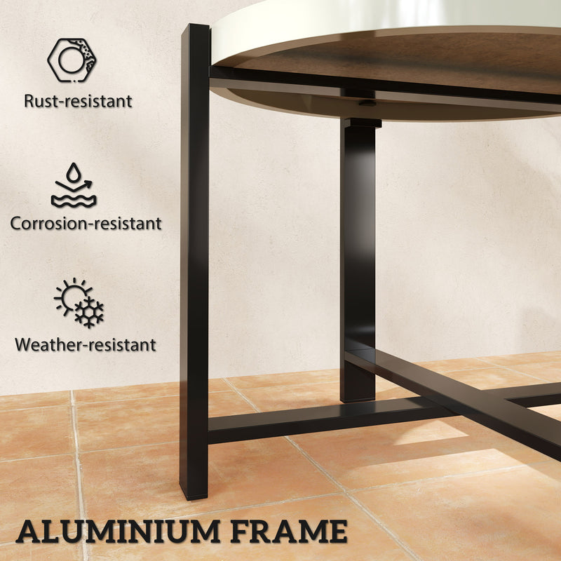 Marble-effect side table – image 6