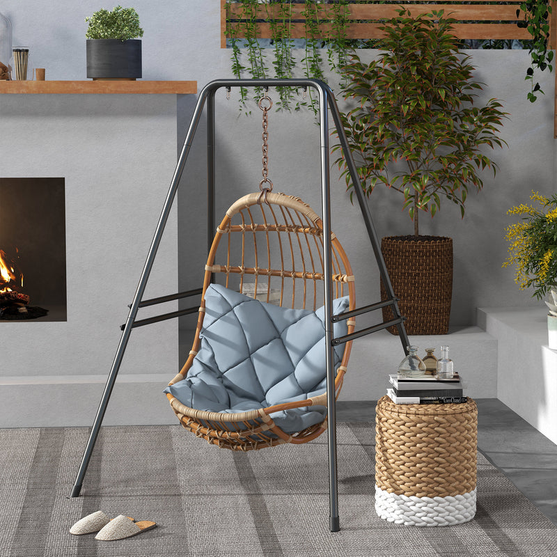 Outsunny Hammock Chair Stand, Hanging Heavy Duty Metal Frame Hammock Stand for Hanging Hammock Air Porch Swing Chair – view 10