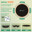 Orange 12ft trampoline mat – image 5