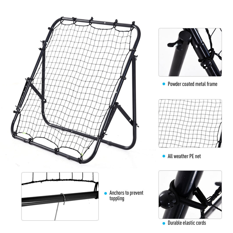 Black football rebounder net – image 6