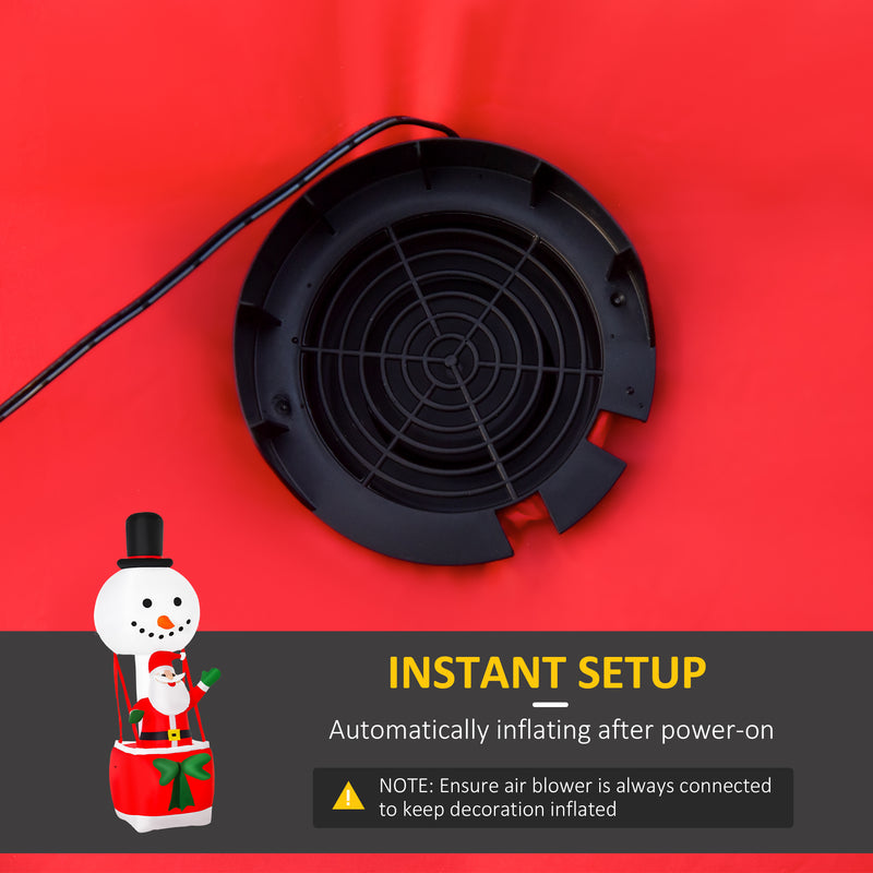 Built-in fan for inflating the display