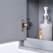 Grey double door mirror cabinet – image 8