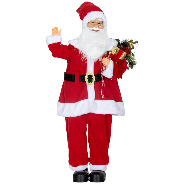120cm Voice-Activated Santa on a white background