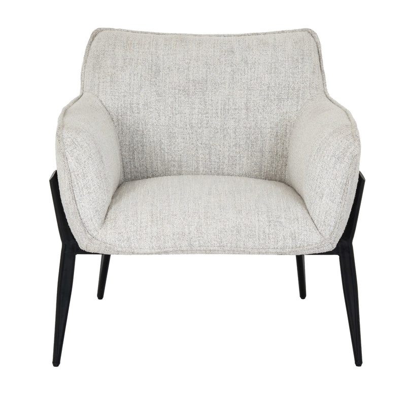 Zephra off-white armchair from the front