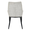 Back of the Zephra chair with black metal legs