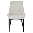 Zephra off-white dining chair, front view