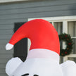 Close-up of a decorative detail on the 6ft inflatable Christmas bear