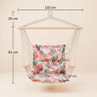 Outsunny Garden Outdoor Hanging Hammock Chair Thick Rope Frame Wooden Arms Safe Garden Outdoor Spot Stylish – view 3