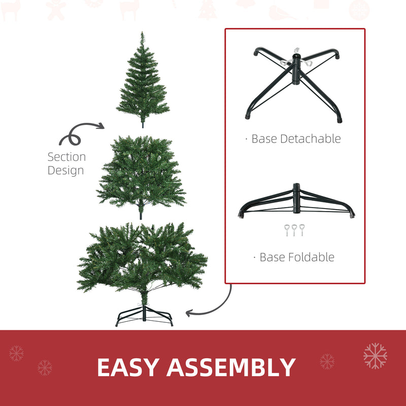 6ft warm white pre-lit Christmas tree – image 7