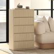 HOMCOM Chest of Drawers, 5-Drawer Storage Cabinets, Modern Dresser, Storage Drawer Unit for Bedroom – view 8