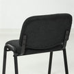 HOMCOM Meeting Chair, Stackable Ergonomic Office Chair with Padded Seat, Curved Backrest for Conference Room, Black – view 10