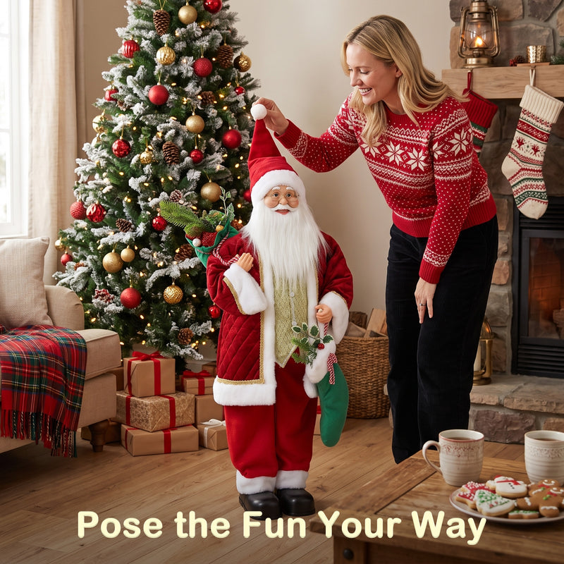 Animated Santa in a festive room