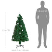 5ft fibre optic Christmas tree with star lights – image 3